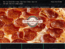 Tablet Screenshot of francoluigis.com
